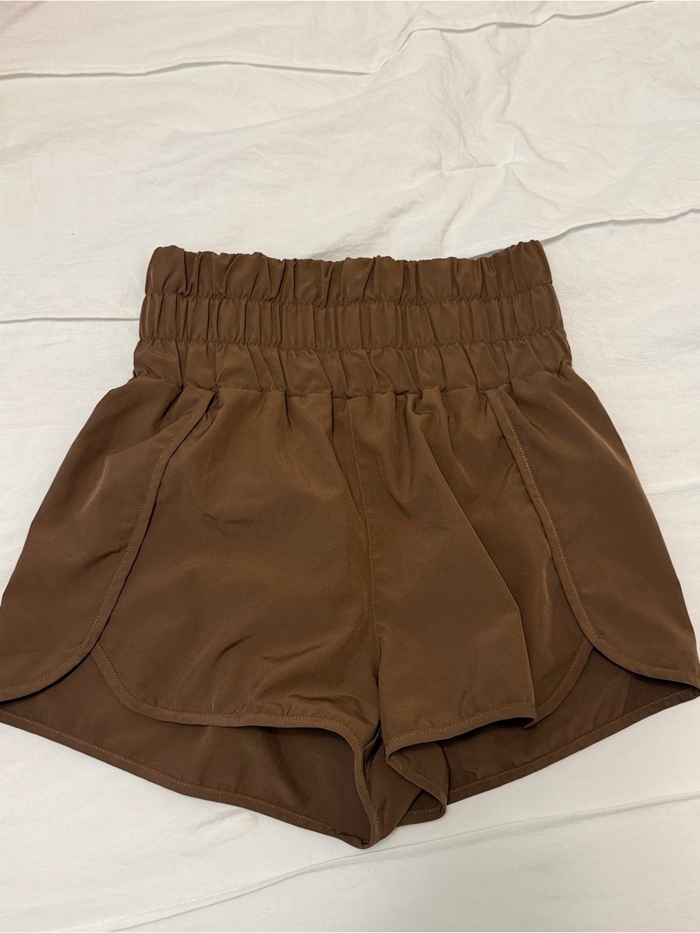 High-Waist Brown Women’s Shorts